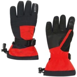 Spyder Boys Overweb Ski Glove 18 Spyder Boys Overweb Ski Glove -Sport Ski Equipment 197046 spyn overweb glv volcano l