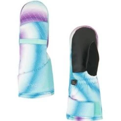 Spyder Toddler Girls Cubby Ski Mitten -Sport Ski Equipment 197066 spyn bitsy cubby mitt magic eyes print v l