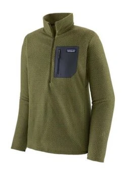 Patagonia Men's R1 Air Zip-Neck -Sport Ski Equipment 2122 patagonia mensr1airzipneck palogreen