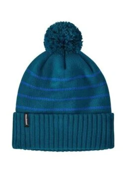 Patagonia Powder Town Beanie -Sport Ski Equipment 2122 patagonia powdertownbeanie perennialstripeknitstellarblue