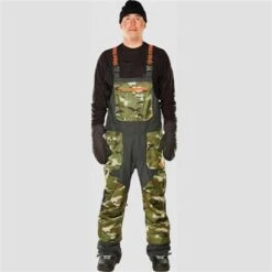 ThirtyTwo Men's Basement Bib -Sport Ski Equipment 32s 8130001077 camo 1