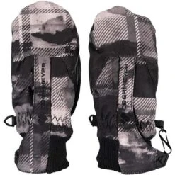 Obermeyer Obermeyer Thumbs Up Mitten Print - Youth -Sport Ski Equipment 7802419106 obe thumbs up mit print stra pld front