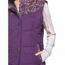 Roxy Women's Dice Vest -Sport Ski Equipment blackberry roxy dice vest women s 32623