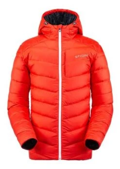 Spyder Men's Timeless Hoodie Down Jacket - 2021 Model -Sport Ski Equipment fw2021 spyder menstimelesshoodiedownjacket volcano