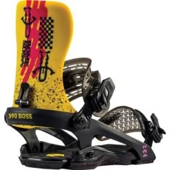 Rome Snowboards Men's 390 Boss Snowboard Binding -Sport Ski Equipment fw23 2223 rome bdg 390 artifact main