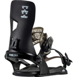 Rome Snowboards Men's Crux Snowboard Binding -Sport Ski Equipment fw23 2223 rome bdg crux blk main