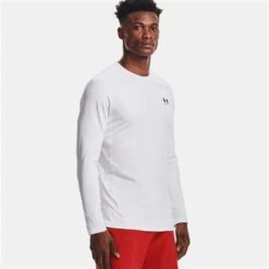Under Armour Men's ColdGear Armour Fitted Crew -Sport Ski Equipment fw23 und 1366068 wh blk 1