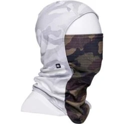 686 Men's Deluxe Hinge Balaclava -Sport Ski Equipment fw23 686 deluxehingebalaclava whitecamocolorblock