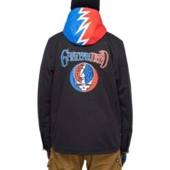 686 Men's Dead Jacket -Sport Ski Equipment fw23 686 mensdeadjacket gratefuldeadblackflannel 3