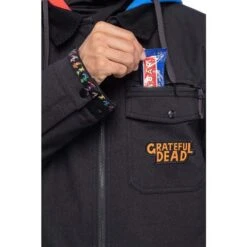 686 Men's Dead Jacket -Sport Ski Equipment fw23 686 mensdeadjacket gratefuldeadblackflannel 9