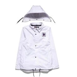 686 Men's Waterproof Coaches Jacket -Sport Ski Equipment fw23 686 menswaterproofcoachesjacket white 5