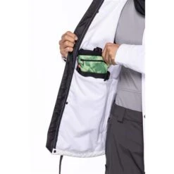 686 Men's Waterproof Coaches Jacket -Sport Ski Equipment fw23 686 menswaterproofcoachesjacket white 6