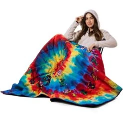 686 Waterproof Hooded Puffer Blanket -Sport Ski Equipment fw23 686 waterproofhoodedpufferblanket gratefuldeadpurpletiedye 5