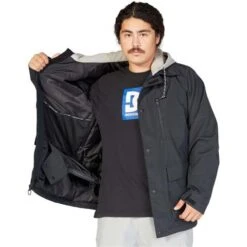 DC Shoes Men's Bandwidth Jacket -Sport Ski Equipment fw23 dc mensbandwidthjacket black 4