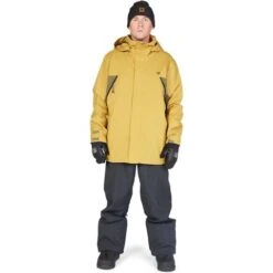 DC Shoes Men's Command 45K Jacket -Sport Ski Equipment fw23 dc menscommand45kjacket bronzemist 5