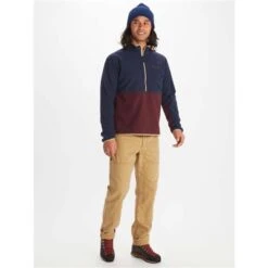 Marmot Men's Rocklin 1/2 Zip -Sport Ski Equipment fw23 marmot mensrocklinhalfzip arcticnavyportroyal 3