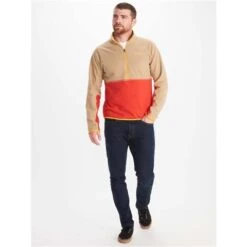 Marmot Men's Rocklin 1/2 Zip -Sport Ski Equipment fw23 marmot mensrocklinhalfzip shetlandcairo 3