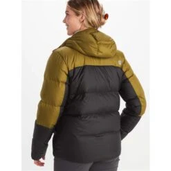 Sport Ski Equipment -Sport Ski Equipment fw23 marmot womensguidesdownhoody blackmilitarygreen 2