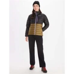 Marmot Women's Highlander Jacket -Sport Ski Equipment fw23 marmot womenshighlanderjacket blackmilitarygreen 3