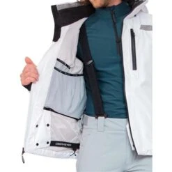 Obermeyer Men's Chroma Jacket -Sport Ski Equipment fw23 obermeyer menschromajacket white 3