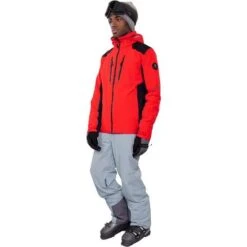 Obermeyer Men's Foundation Jacket -Sport Ski Equipment fw23 obermeyer mensfoundationjacket brakelight 4