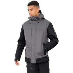 Obermeyer Men's Grommet Jacket -Sport Ski Equipment fw23 obermeyer mensgrommetjacket coal 1
