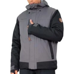 Obermeyer Men's Grommet Jacket -Sport Ski Equipment fw23 obermeyer mensgrommetjacket coal 4