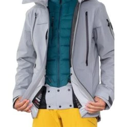 Obermeyer Men's Highlands Shell Jacket 34 Obermeyer Men's Highlands Shell Jacket -Sport Ski Equipment fw23 obermeyer menshighlandsshelljacket shale 4