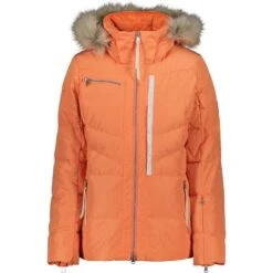 Obermeyer Women's Circe Down Jacket -Sport Ski Equipment fw23 obermeyer womenscircedownjacket cantaloupe 1