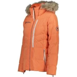 Obermeyer Women's Circe Down Jacket -Sport Ski Equipment fw23 obermeyer womenscircedownjacket cantaloupe 3