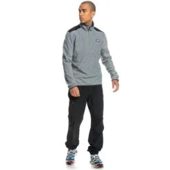 Quiksilver Men's Aker HZ Fleece 14 Quiksilver Men's Aker HZ Fleece -Sport Ski Equipment fw23 quiksilver mensakerhzfleece heathergrey 3