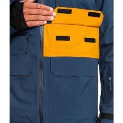 Quiksilver Men's Black Alder Stretch GTX Jacket -Sport Ski Equipment fw23 quiksilver mensblackalderstetchgtxjacket insigniablue 5