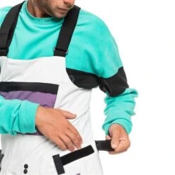 Quiksilver Men's Fly High Bib -Sport Ski Equipment fw23 quiksilver mensflyhighbib snowwhite 5
