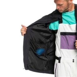 Quiksilver Men's High In The Hood Jacket -Sport Ski Equipment fw23 quiksilver menshighinthehoodjacket trueblack 4