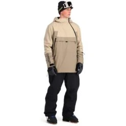 Spyder Men's All Out Anorak -Sport Ski Equipment fw23 spyder mensalloutanorak timberwolf 3
