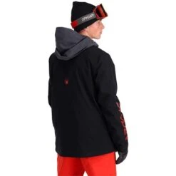 Spyder Men's Anthem GTX Insulated Jacket -Sport Ski Equipment fw23 spyder mensanthemgtxinsulatedjacket blackvolcano 2