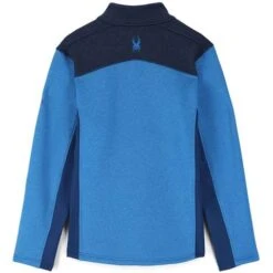 Spyder Men's Encore Half Zip Fleece Jacket -Sport Ski Equipment fw23 spyder mensencorehalfzipfleecejacket collegiate 2