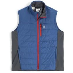 Spyder Men's Glissade Hybrid Insulator Vest -Sport Ski Equipment fw23 spyder mensglissadehybridinsulatorvest abyssvolcano 3