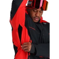 Spyder Men's Monterosa GTX Jacket -Sport Ski Equipment fw23 spyder mensmonterosagtxjacket blackvolcano 5