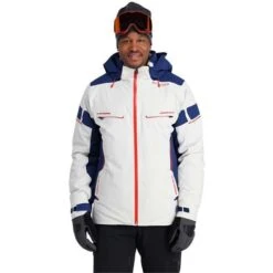 Spyder Men's Monterosa GTX Jacket -Sport Ski Equipment fw23 spyder mensmonterosagtxjacket glacierabyss 1