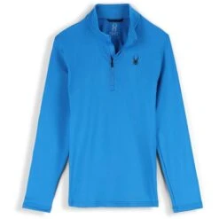 Spyder Men's Prospect Zip T-Neck -Sport Ski Equipment fw23 spyder mensprospectziptneck collegiate 1