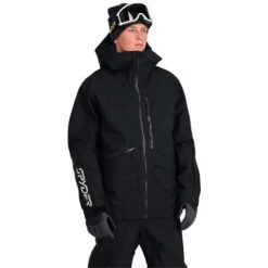 Spyder Men's Sanction Jacket -Sport Ski Equipment fw23 spyder menssanctionjacket black 1