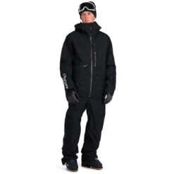 Spyder Men's Sanction Jacket -Sport Ski Equipment fw23 spyder menssanctionjacket black 3