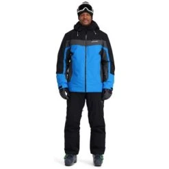 Spyder Men's Seventy - Eight Jacket -Sport Ski Equipment fw23 spyder mensseventyeightjacket blackcollegiate 3
