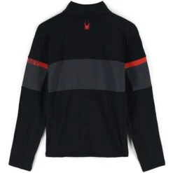 Spyder Men's Speed Full Zip Fleece Jacket -Sport Ski Equipment fw23 spyder mensspeedfullzipfleecejacket blackvolcano 2