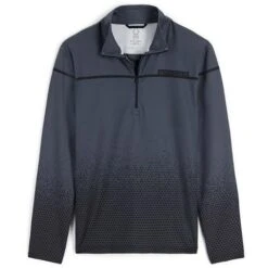 Spyder Men's Spirit Of '78 Zip T-Neck -Sport Ski Equipment fw23 spyder mensspiritof78ziptneck fadedgeoebony 1