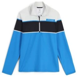 Spyder Men's Spirit Of '78 Zip T-Neck -Sport Ski Equipment fw23 spyder mensspiritof78ziptneck glaciercollegiate 1
