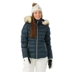 Sunice Women's Fiona Jacket With Real Fur 17 Sunice Women's Fiona Jacket With Real Fur -Sport Ski Equipment fw23 sunice womensfionajacketrealfur midnight model1