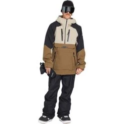 Volcom Men's Brighton Pullover -Sport Ski Equipment fw23 volcom mensbrightonpullover darkkhaki 3