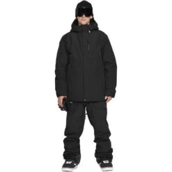 Volcom Men's L Ins Gore-Tex Jacket -Sport Ski Equipment fw23 volcom menslinsulatedgoretexjacket black 3